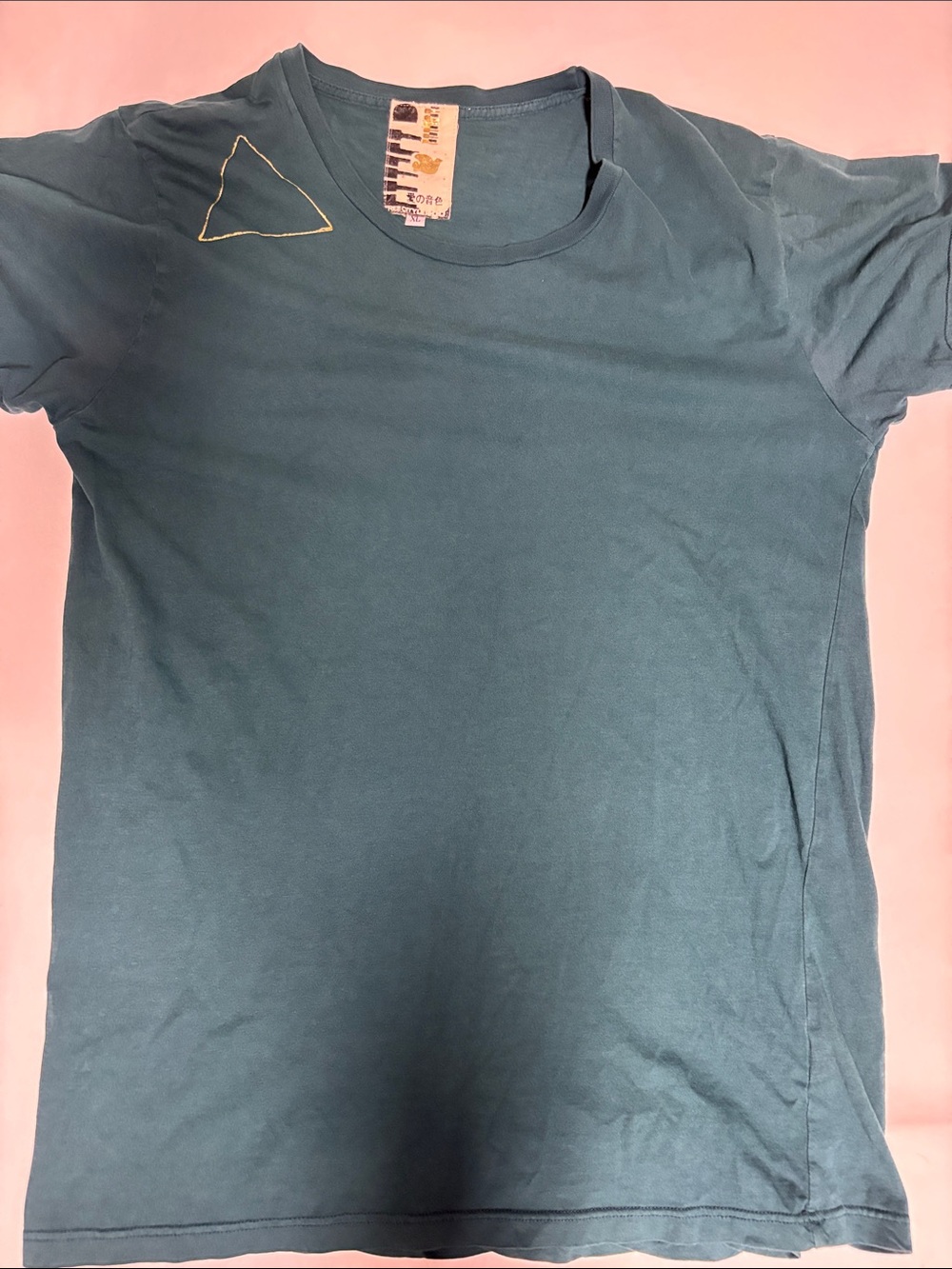Free City In Music In Love Graphic T Shirt Teal Gold XL